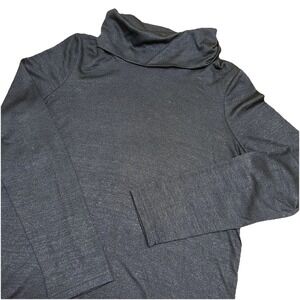 Banana Republic LuxeSpun Black Cowl Neck Knit Long Sleeve Sweater Women's Medium